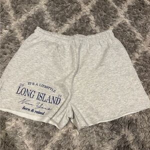 Women's Gray Long Island Athletic Shorts - Size Small